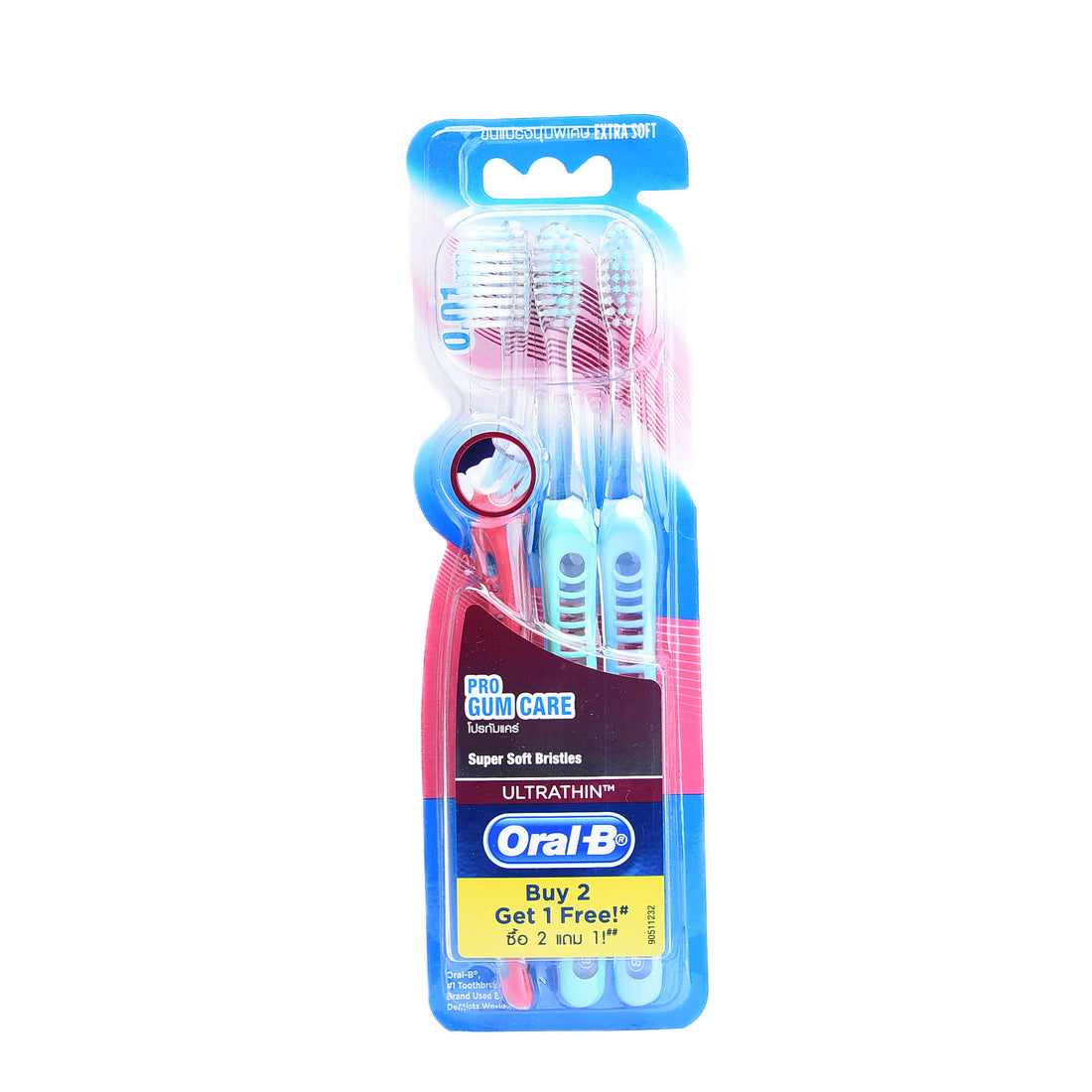 Oral B Ultra Thin Pro Gum Care 3s