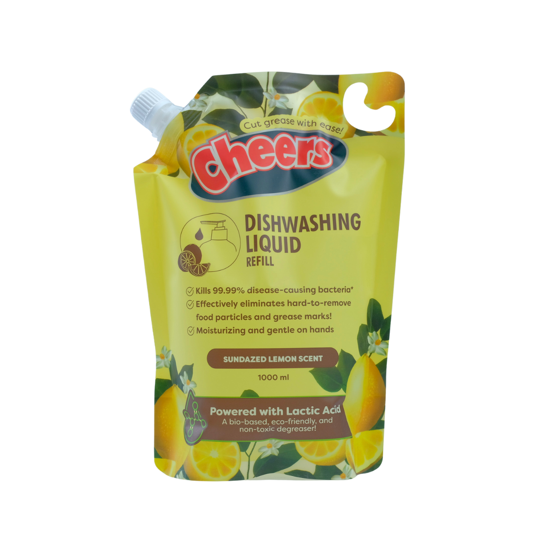 Cheers Dishwashing Liquid 1000ML - Sundazed Lemon