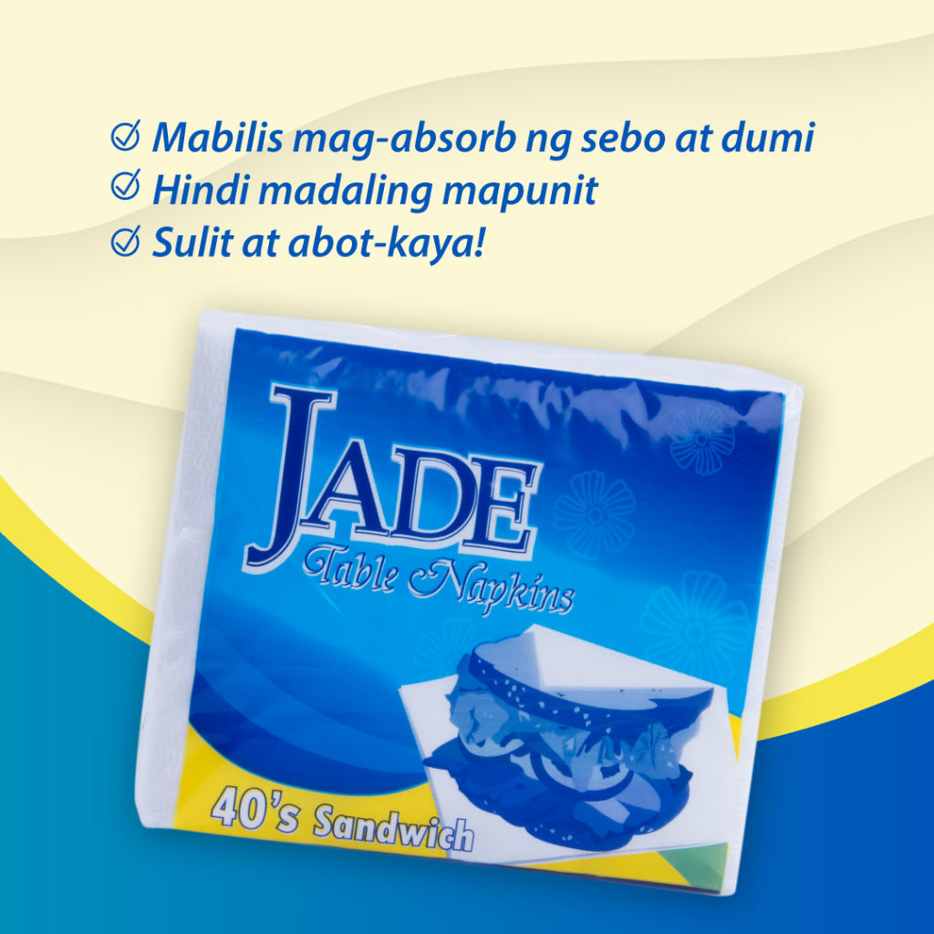 Jade Table Napkin Folded 1-ply 40sheets