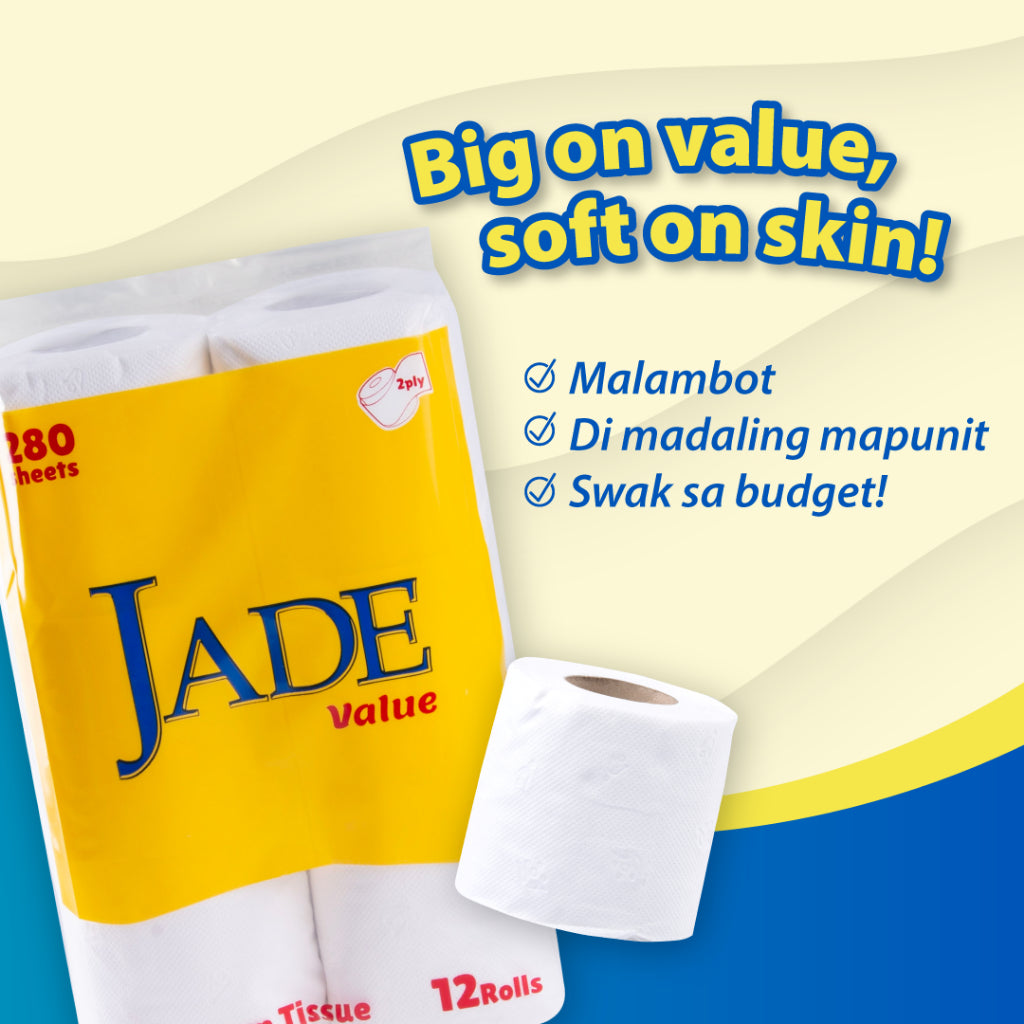 Jade Bathroom Tissue 12-rolls 280-sheets