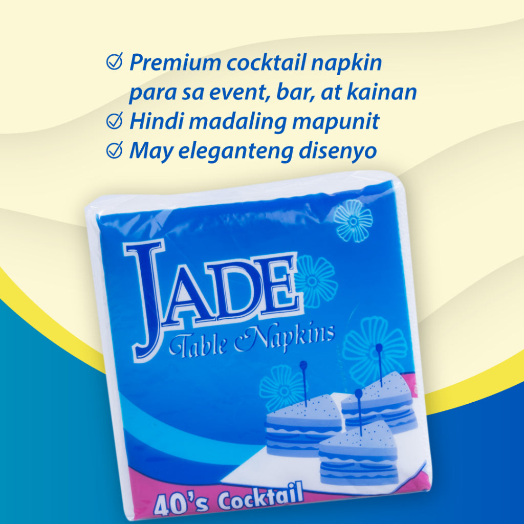 Jade Table Napkin Folded Cocktail 40S 1P