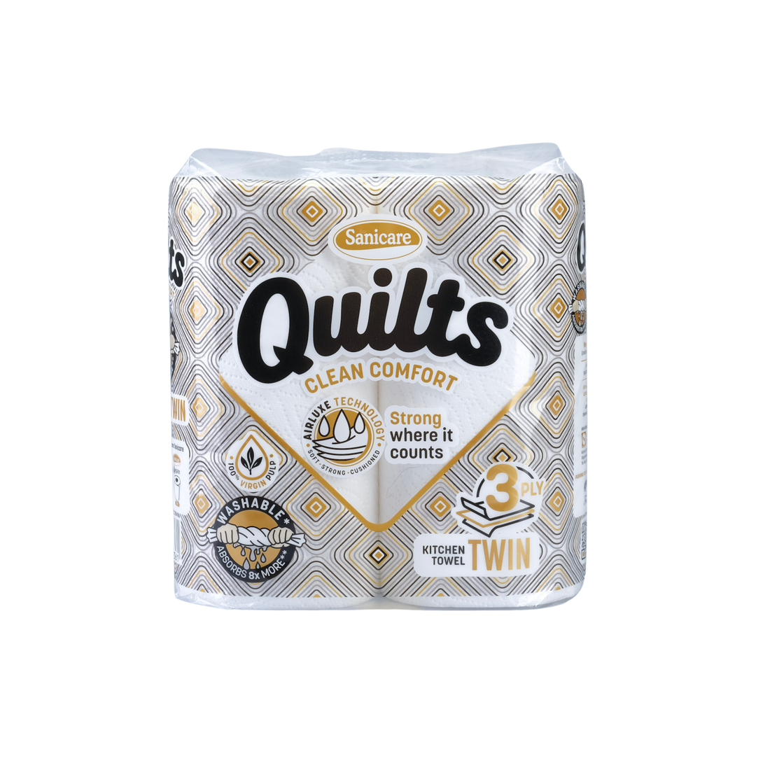 Sanicare Quilts Kitchen Towel Twin 3-ply