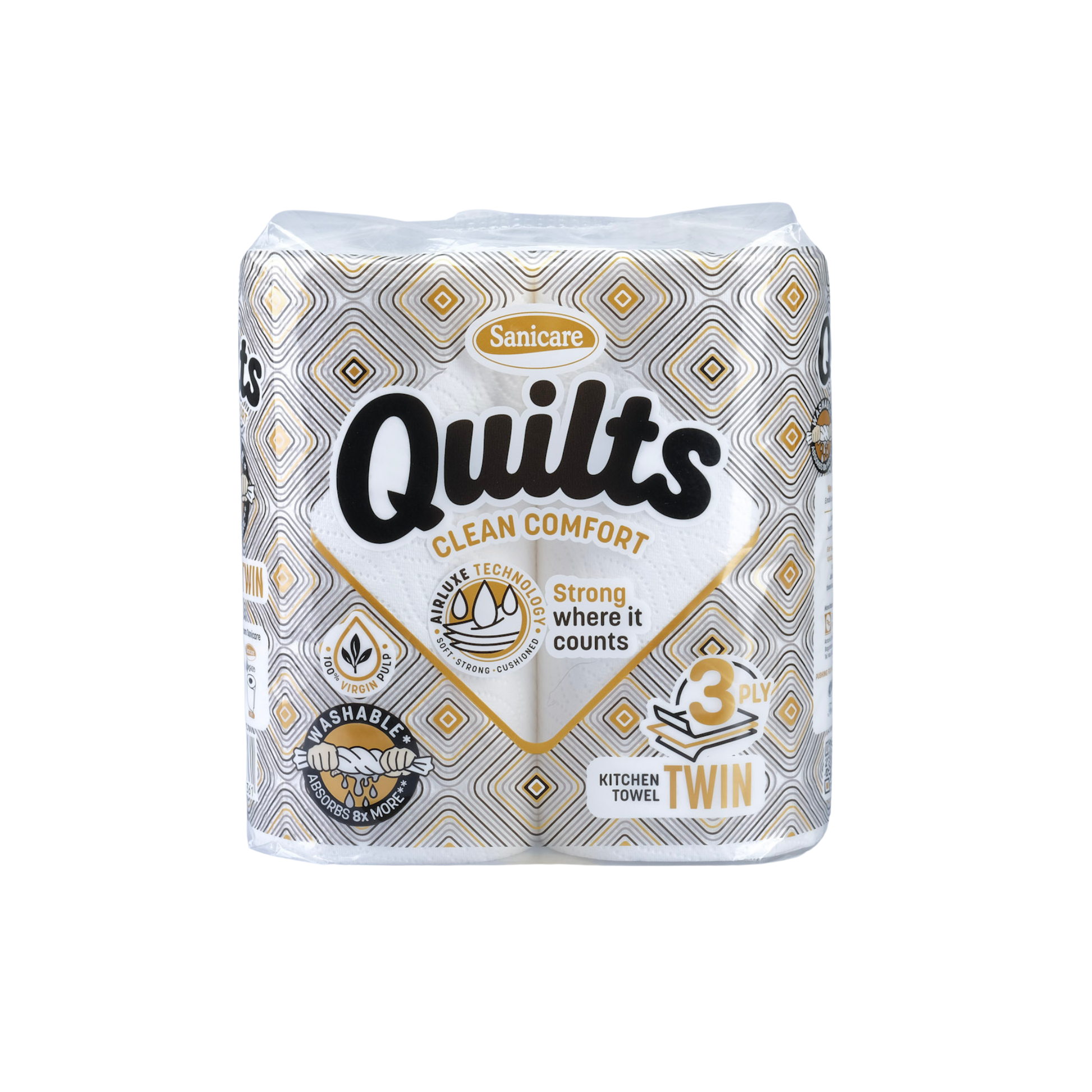 Sanicare Quilts Kitchen Towel Twin 3-ply