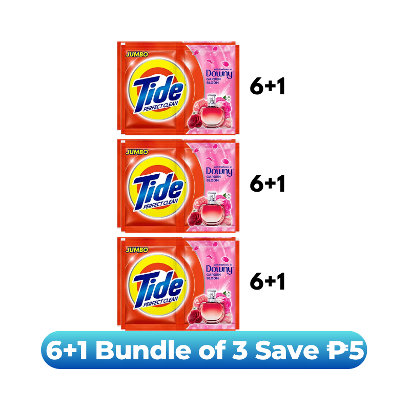 [Bundle of 3] Tide Perfect Clean Garden Bloom Jumbo 67g 6+1