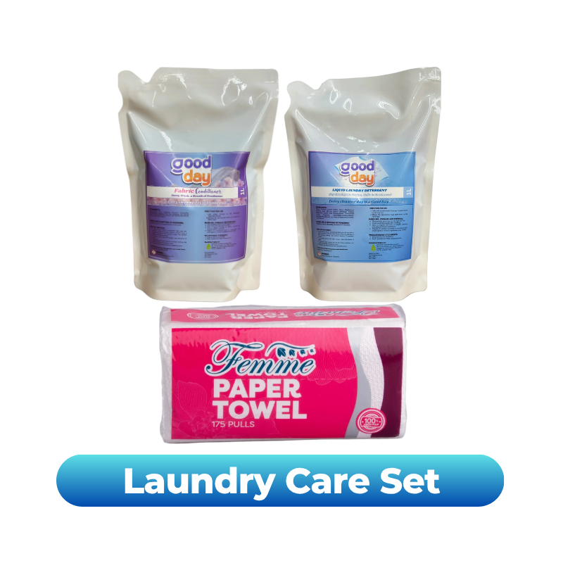Laundry Care Set [Goodday Fabcon + Liquid Detergent +Femme PT 1s]