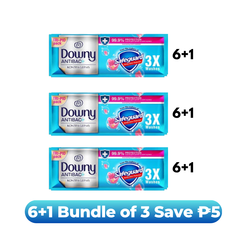 [Bundle of 3] Downy Antibac Tripid 66ml 6+1