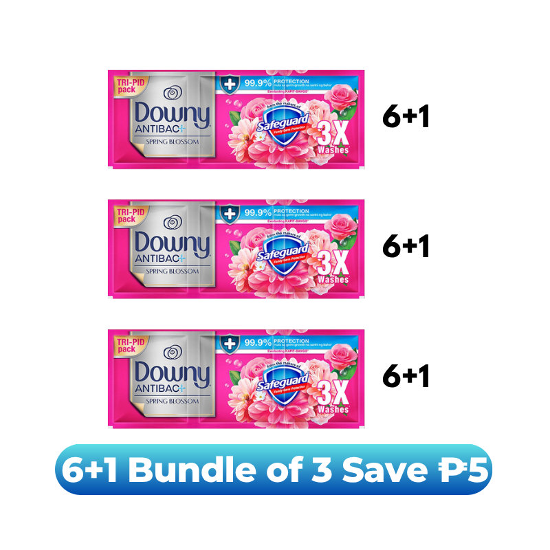 [Bundle of 3] Downy Spring Blossom 66ml 6+1