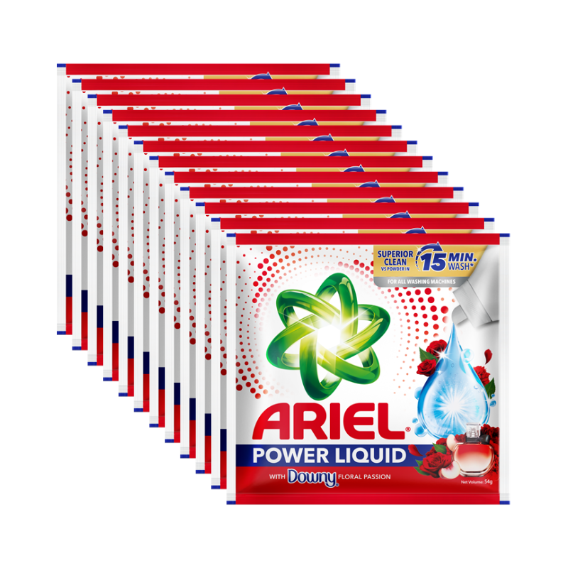 Ariel Power Liquid With Downy 54G Sachet 11+1