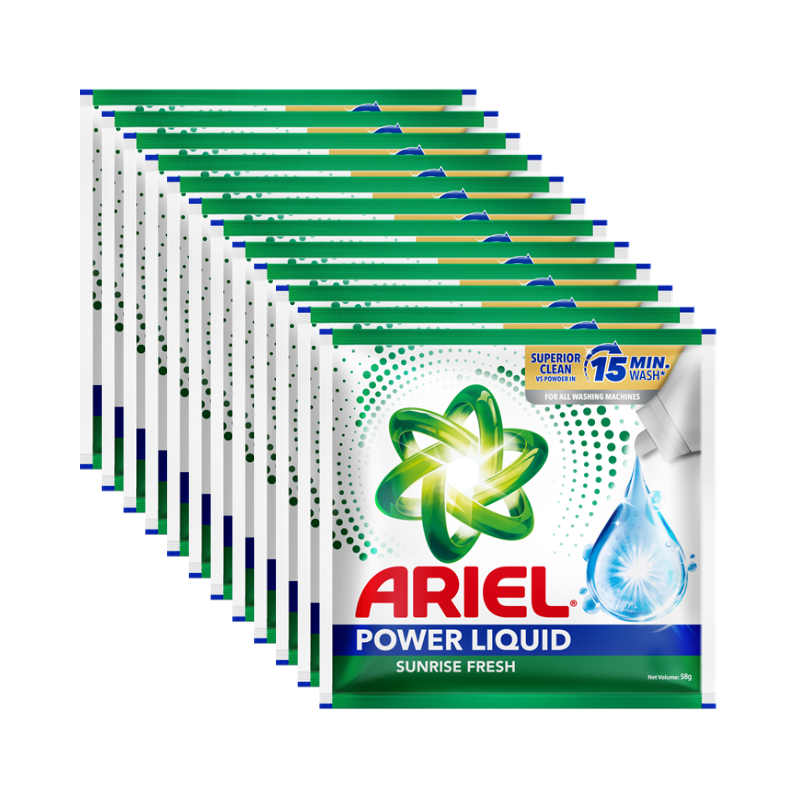 Ariel Regular Liquid Detergent 58g Sachet 11+