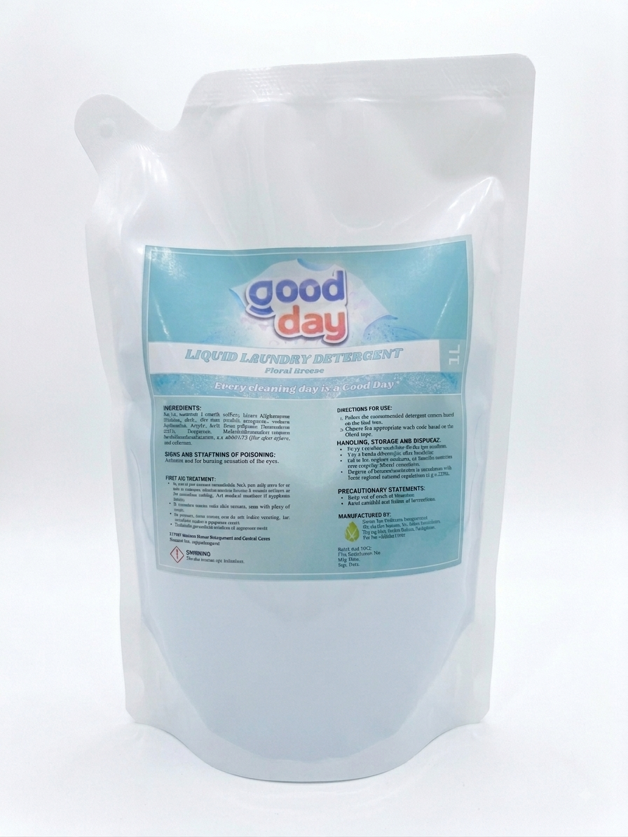 Goodday Liquid Detergent Floral Breeze Pouch 1L