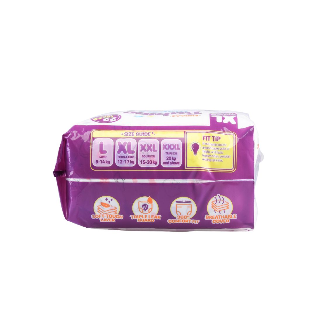 Punaas Babiee Diapers Pants Xlarge 24 Pads 22+2 Free Pads