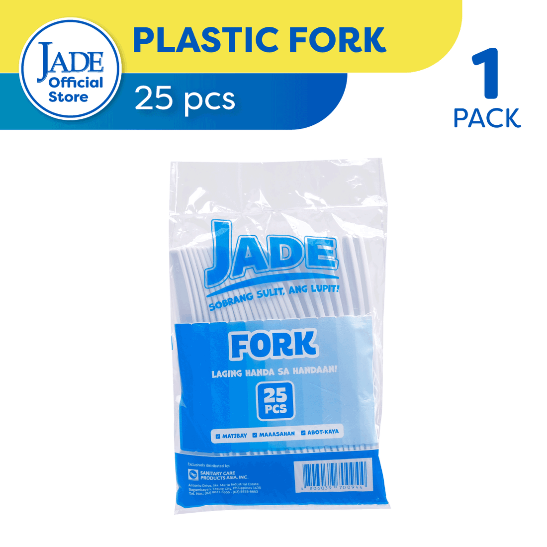 Jade Plastic Fork 25pcs - Sobrang Sulit, Ang Lupit!