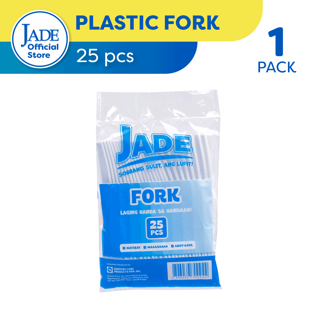 Jade Plastic Fork 25pcs - Sobrang Sulit, Ang Lupit!