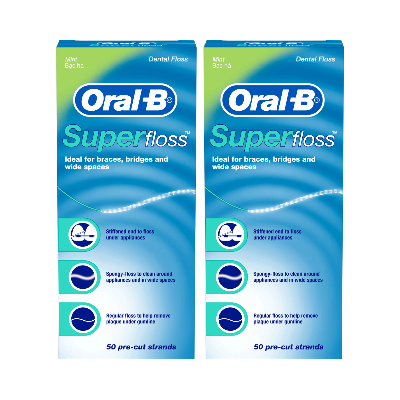 [BUNDLE OF 2] Oral B Super Floss 50s