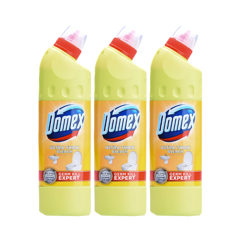 [BUNDLE OF 3] Domex Ultra Thick Bleach Toilet Cleaner Lemon Explosion 500ml