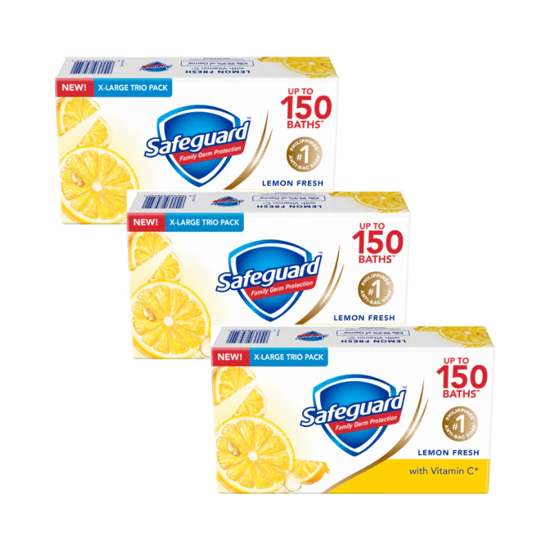 [BUNDLE OF 3] Safeguard Bar Lemon 160gx3x20