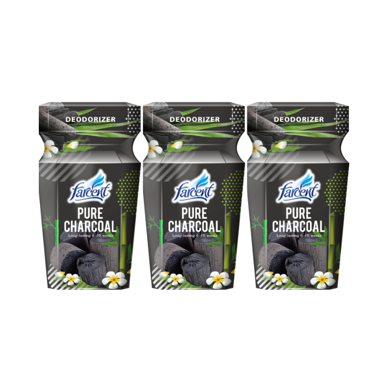 [BUNDLE OF 3] Farcent Botanic Liquid Deodorizer Charcoal 350ml