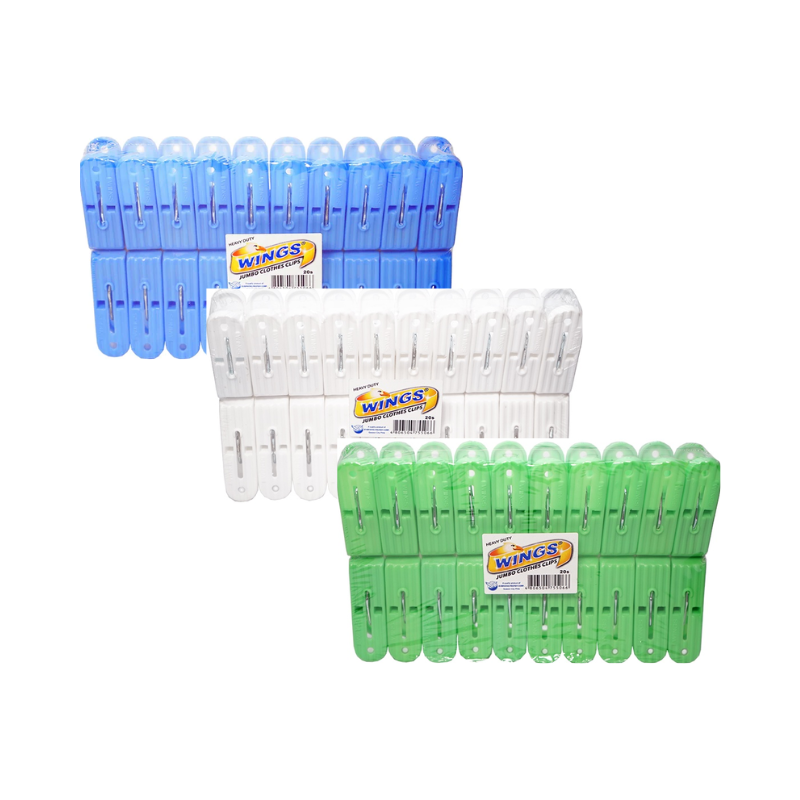 [BUNDLE OF 3] Wings Heavy Duty Clothes Clips 12's