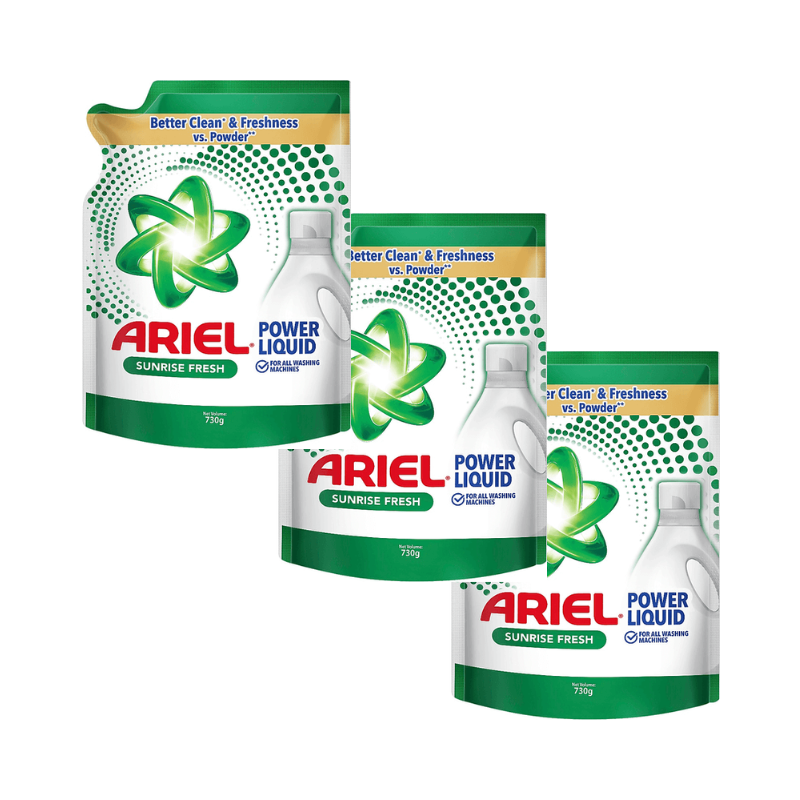 [BUNDLE OF 3] Ariel Liquid Sunrise Fresh Refill 730g