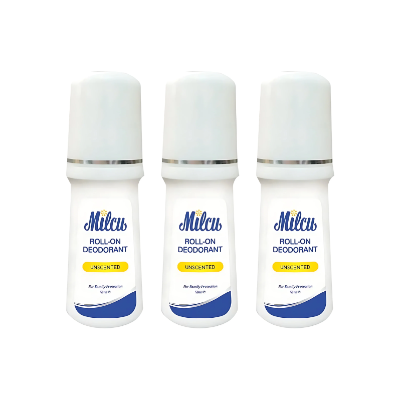 [BUNDLE OF 3] MILCU Unscented Deo Roll On 50ml