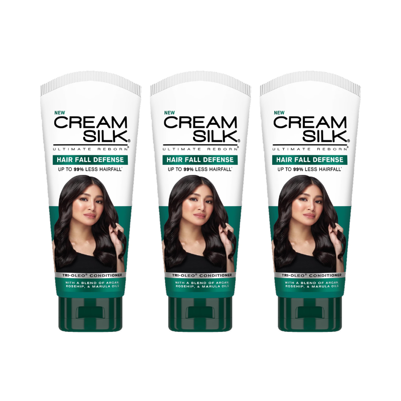 [BUNDLE OF 3] Cream Silk Ultimate Reborn Hairfall Defense Tri-Oleo Conditioner 180ml