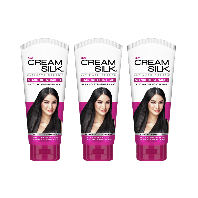 [BUNDLE OF 3] Cream Silk Ultimate Reborn Standout Straight Tri-Oleo Conditioner 180ml
