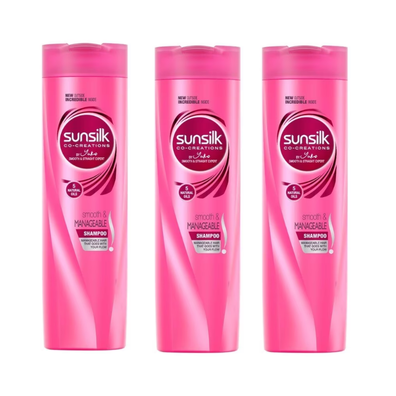 [BUNDLE OF 3] Sunsilk Shampoo Smooth And Manageable 350ml