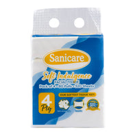 Sanicare Facial Tissue Soft Indulgence Travel Pack 80-Pulls 320-Sheets (Pack of 4)