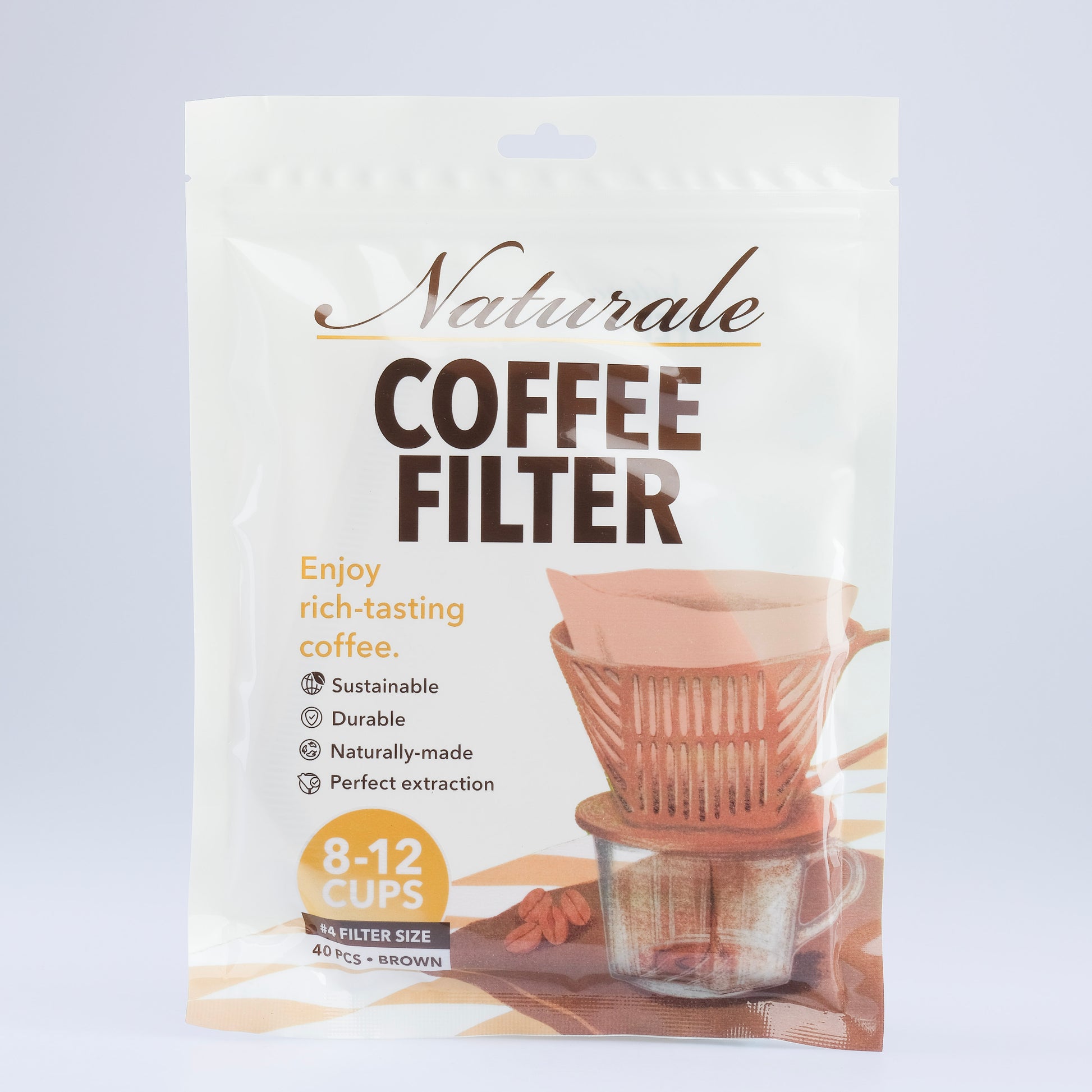 Naturale Coffee Filter Brown #4